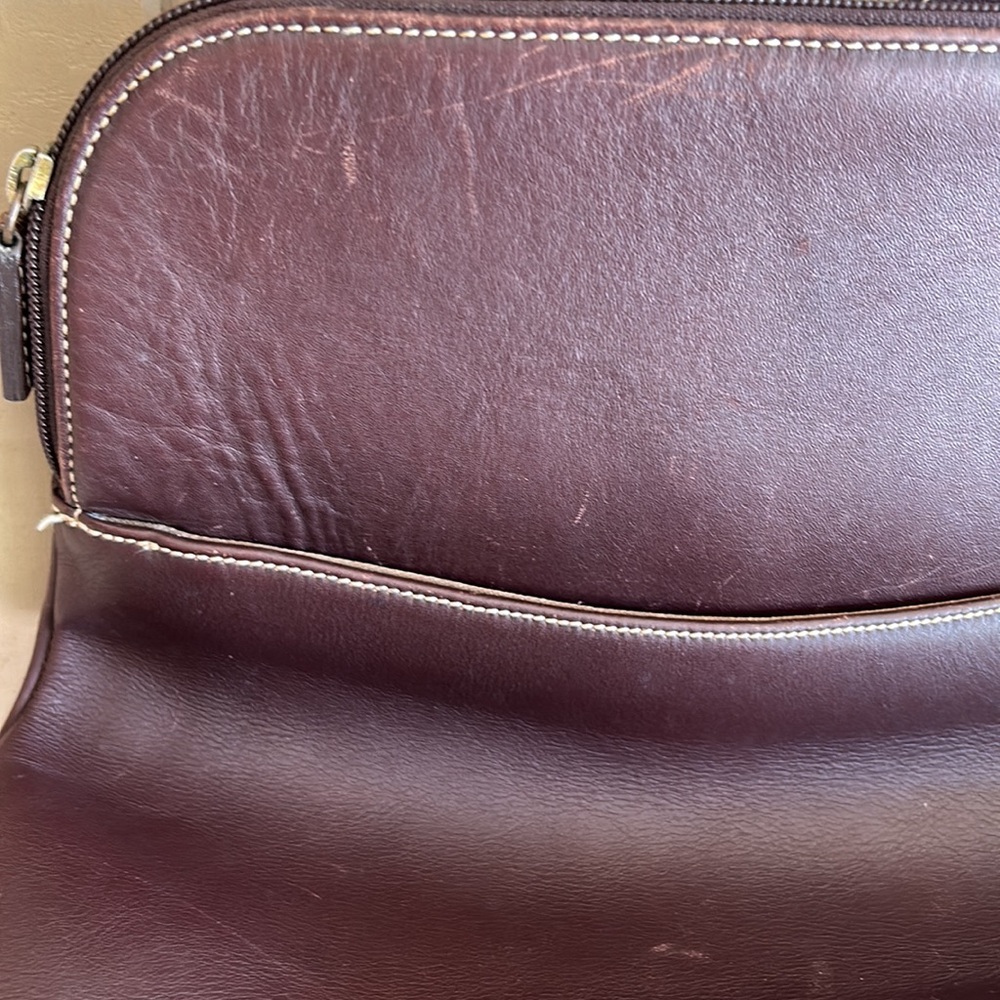 L.L. Bean Dark Brown Leather Backpack - Picture 5 of 15